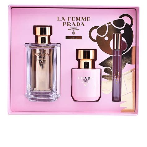 prada la femme eau de parfum set|Prada la femme body lotion.